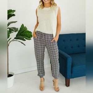 Pink Martini Claire Joggers boho paisley print pants